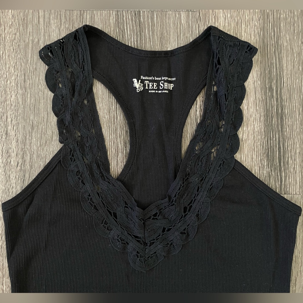 Victoria’s Secret Black Lace Racerback Tank